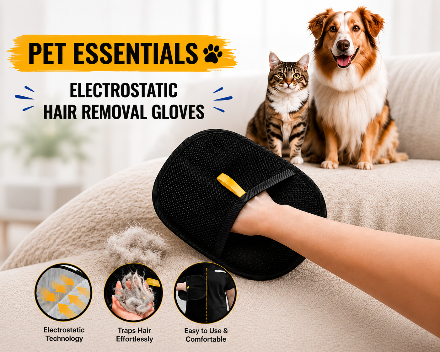 Pet Hair Remover Glove